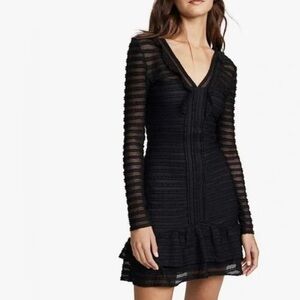 Parker black lace dress